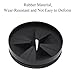 BE-TOOL Garbage Disposal Splash Guard Rubber Splash Guard Removable Quiet Collar Drain Plug Food Waste Disposer Accessories Compatible with Axiomtek, GE, Glenda, Baker Bass(B)