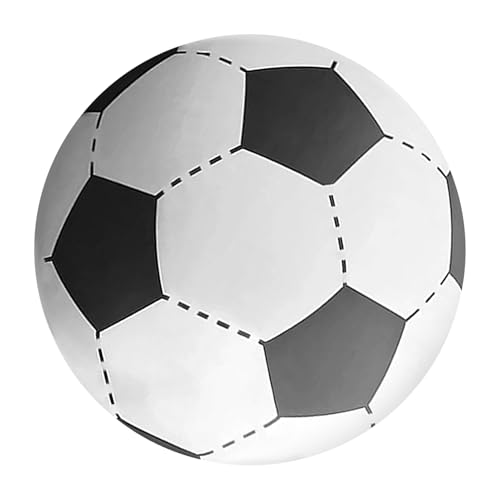 Balón de fútbol inflable grande, gigantes pelotas deportivas hinchables, 50/60/80/100 cm, balón de fútbol inflable de gran tamaño, juguete deportivo inflable, para piscina de verano, fiestas temáticas