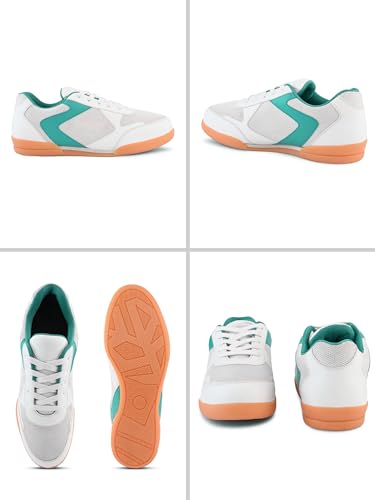 Image of Centrino Men's Badminton Shoes | Lightweight Indoor Court Shoes | Breathable Mesh Sports Sneakers | Non-Marking Grip Sole | Comfortable Training & Play Footwear (9345)