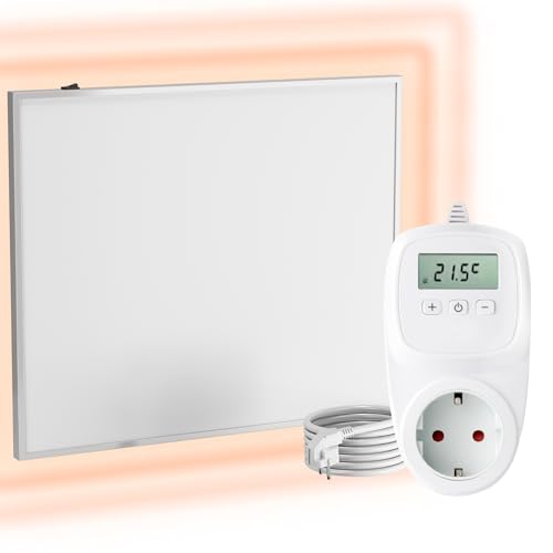 UMBRELLA® F300 Infrarot Wandheizung 300W mit TH12 WIFI Thermostat & App-Steuerung – ultraflache elektrische Infrarotheizung zur Wandmontage