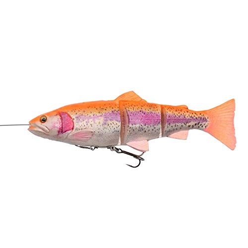 Savage Gear - Leurre 4D Line Thru Trout - Truite en caoutchouc à l'aspect naturel - Pour la pêche - Appât pour brochet, Golden Albino, 15cm / 35g / langsam sinkend