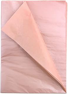 VEYLIN Rose Gold Tissue Paper, 50 Tissue Paper Sheets for Packing Wrapping Gifts, 20 X 14 Inch
