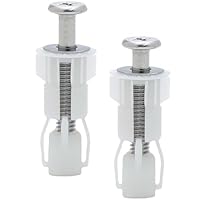 2 Stück WC Sitz Befestigung,WC Sitz Ersatzteile,Expansionsschraube für Toilettensitz Befestigung,WC Befestigungsset,Toilettensitz Behoben Schraube,für WC Deckel,Nylonmaterial (Stil 2)