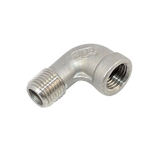 Stainless Steel 304 Threaded Cast Pipe Fitting, 90 Degree Street Elbow, 1/4