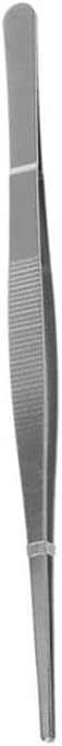 INLIMA Tweezers Toothed Tweezers Barbecue Stainless Steel Long Food Tongs Straight Home Tweezer Garden Kitchen Tool Sizes (Size : Medium)