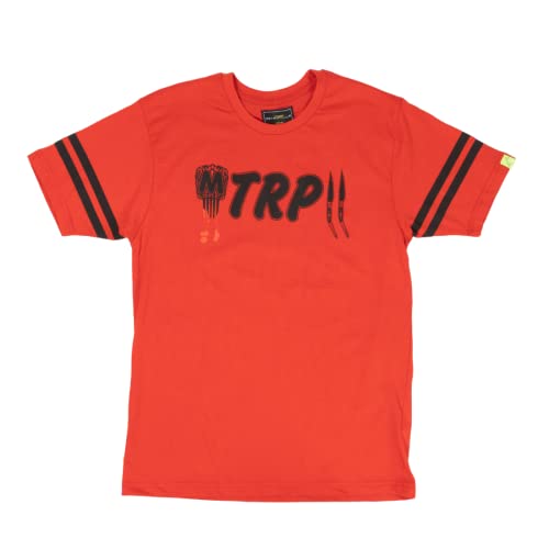 Metropollie - Camiseta de Manga Corta, Colección Flmenca con Estampado de Peineta, Diseño Slim Fit Unisex - Roja y Negro, Tallas Desde XS hasta 2XL Cover