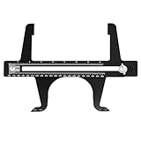 QWORK Brake Measuring Tool 6.5-14.25 Inch - Professional Precision Brake Resetting Gauge Tool Dual Scale Combination for Rear Drum Brake Lining Shoe, Disc Rotors, Parking, Hand Brakes