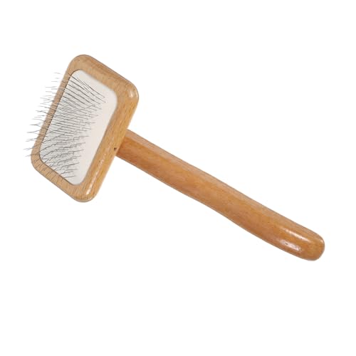 ifundom - Pet Hair Removal Comb Self Cleaning Slicker Brush for Dog Cat Gentle Deshedding Tool Natural Hair Brush
