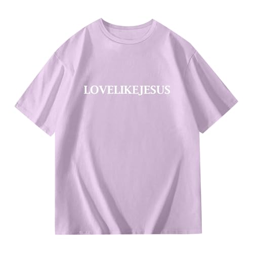 Christian T Shirts for Kids Girls Short Sleeve Love Like Jesus Kids Summer Oversized Tops Casual Crewneck Basic Tees3