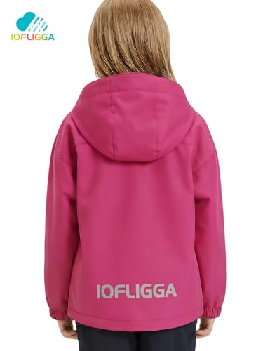 Image of Kids Rain Jacket Lightweight Waterproof Rain Coats Outerwear with Hood for Boys Girls Size 5-15