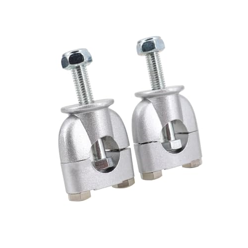 Abrazaderas de barra de 22mm de alta resistencia elevadores de manillar de motocicleta 2 uds