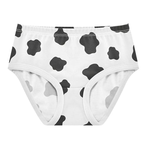 Cotton Toddlers Underwear Floral Black White Cow Spots Panties for Girl Designer Briefs Girls Undies 2t