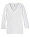 Bella + Canvas Missy Three-Quarter Sleeve Jersey V-Neck T-Shirt 2XL White