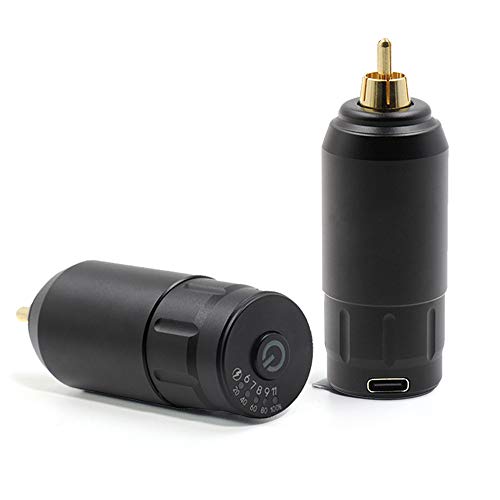 Wirelss Tattoo Power Supply - Yuelong Mini Tattoo Wireless Power Supply RCA Connection