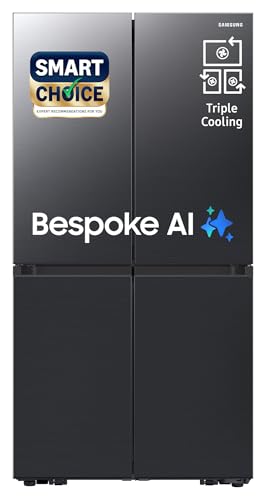 Image of Samsung Smart Choice 650 L, Convertible, Digital Inverter, Frost Free, French Door Refrigerator (RF65DG90BDSGTL, Black, Black Caviar)