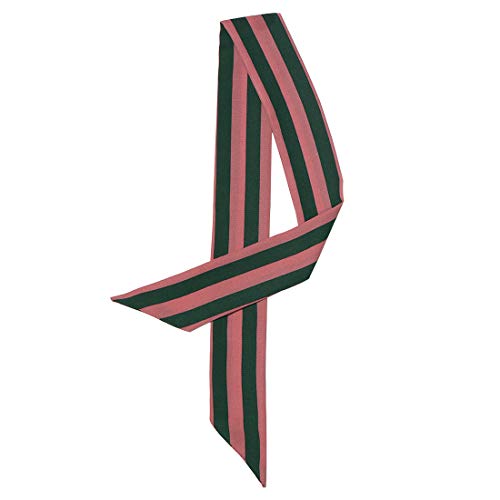 Allegra K Women Polka Dots Stripe Heart Print Skinny Scarf Sharp Neck Scarves Double-Sided Neckerchief