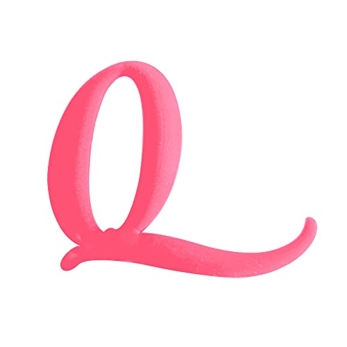 3PCS Bag Letter Charms Compatible with Bogg Bags，3.9 in Large Size Bag Insert Bag Accessories Decorative Charm Accessories for Customizing Your Beach bag(HOT PINK,Q)