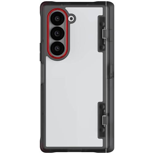 Image of Ghostek Covert Clear Galaxy Z Fold 6 Case with Built-in Kickstand and Full Hinge Protection Shockproof Protective Phone Cover Designed for 2024 Samsung Galaxy Z Fold6 (7.6 inch) (Smoke)