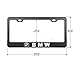 Goodcover 2Pcs BMW Logo License Plate Cover,Stainless Steel License Plate Frame for BMW