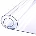 Produktbild ybaymy Tischfolie Transparent 2mm Dick Glasklar Folie Tischdecke Durchsichtig PVC Schutzfolie Tischschutz Abwaschbar Wasserdicht Klare Tischdecke, 200 x 100 cm