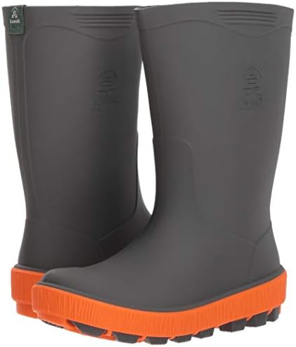 Kamik Girls Riptide Rain Boots, Charcoal, 13 Little Kid | Image 7