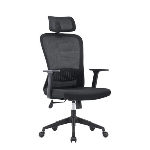 Ergonomic Office Chair Mesh Rolling Recliner with Adjustable Armrests, Headrest & 90°-125° Tilt, High-Back Conference Executive