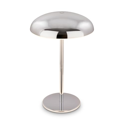 BRILONER - Lampe de table sans fil LED IP44 avec bord lumineux, variateur tactile, batterie interchangeable, lampe de chevet sans fil, lampe de salon à poser,...