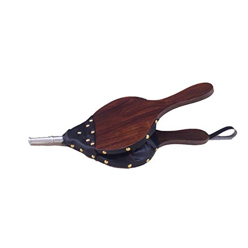 Fireplace Bellows Wood Bellows Wood Air Bellows for Fireplace and Barbecue Fast Fire Starter with Hanging Strap