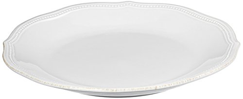 Lenox White French Perle Bead Dinner Plate, 1.85 Lb #TOP1