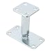 Produktbild BALLSHOP Pfostenträger Stützenfuß höhenverstellbar 140-200mm Trägerplatte 80 x80 mm mit Platte und verdecktem Anschluss