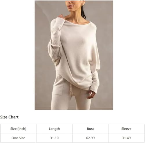 2024 New Asymmetric Draped Jumper, Asymmetric Draped Jumper- One Size, Womens Batwing Sleeve Pullover Sweaters 7