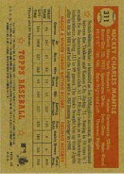 2006 Topps '52 Baseball Card #311B Mickey Mantle