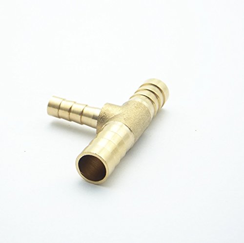YKMYXZ， 1 szt. 4 mm 5 mm 6 mm 8 mm 10 mm 12 mm 14 mm 16 mm Trójnik redukcyjny wąż mosiężny z kolcami Rura złączka redukcyjna(6 5 6mm OD)