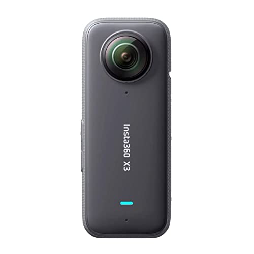 Insta360 X3 - Waterproof 360 Action Camera With 1/2" 48Mp Sensors 5.7K 360 Active Hdr Video 72Mp 360 Photo 60Fps 2.29" Touchscreen With Extendable Selfie Stick And 50M Dive Case Housing Kit #TOP2