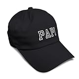 Soft Baseball Hat Embroidered Dad Hat Papi Dad Father B Men & Ladies Baseball Cap Cotton Black Design Only