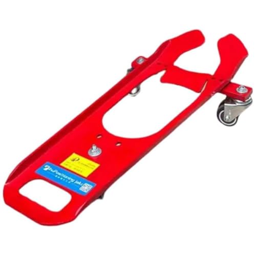 ZDQMAD ブースター&移動フレーム ユニバーサルホイールトレーラー移動用垂直ローラー 省力移動ツール 一人操作 垂直ローラー 大型バイクやガレージ駐車に最適 (レッド,MT300)