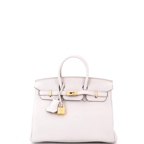 Hermès, Pre-Loved Birkin Handbag Light Togo with Gold Hardware 25, Béton Hermès, Pre-Loved Birkin Handbag Light Togo with Gold Hardware 25, Béton