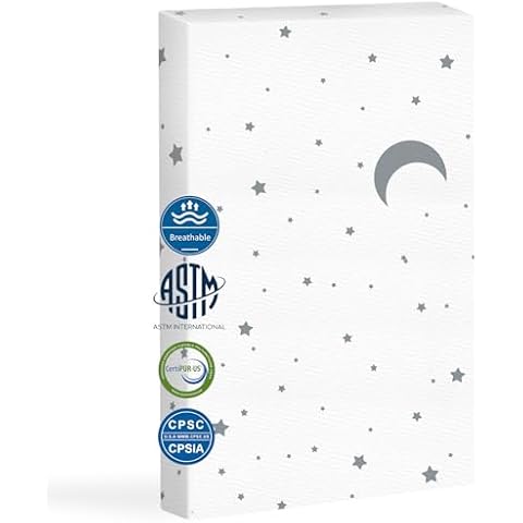 Casusv Pack and Play Mattress for Toddlers Cover