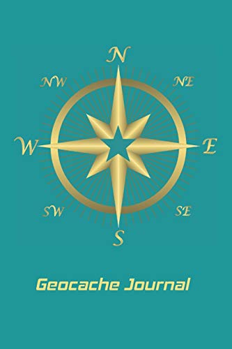 Geocache Journal: Personal Book for keeping track of important GeoCache Treasure Information-Great for anyone who prefers to take physical notes to ... tracker. Teal Cover with Golden Compass image 3