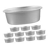 Gatuida 12 piezas Molde de Aluminio Anodizado Antiadherente para Hornear Diseño Panal para Tartas Queso y Postres Bandeja para Cheesecake y Versátil para Horno