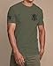 One Nation Under God T-Shirt - Ring-Spun Cotton Short Sleeve Shirt for Men Military Green