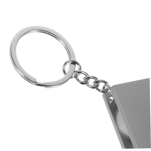 Cinta métrica mini retráctil con llavero 1 m metal portátil miniatura 3