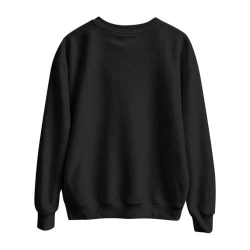 Halloween Sweatshirt for Women Fleece Graphic Crewneck Casual Pullover Tops - image 3