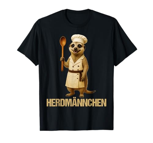 Herren Herdmännchen Hobbykoch Kochen Küchenchef Koch T-Shirt