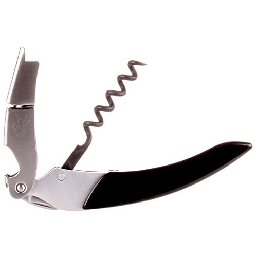 Ligne W L'IROQUOIS, Waiter's Style, Pocket Double Lever Sommelier Friend Corkscrew - Black