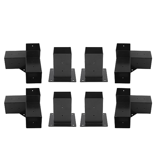 STALOWY Zestaw do Wspornika Pergola Stajnie na Zewnątrz (8pcs)