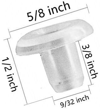 Horizontal Blind Accessory - Blind Plug - 9/32" Diameter - White - Wall Mounted - Plastic