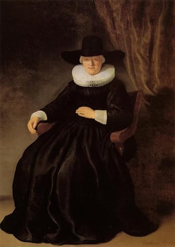 Tableau Portrait de Maria Bockenolle Rembrandt Impression 60x90cm