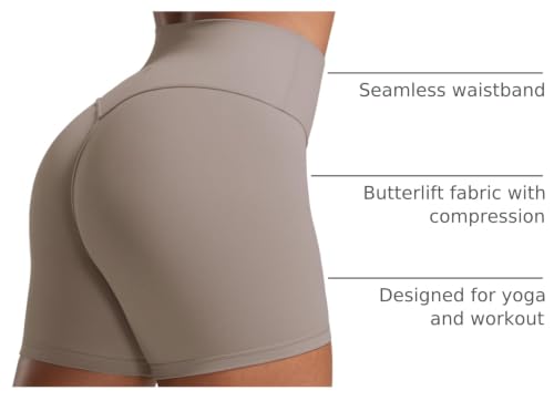 Image of CRZ YOGA Secretsculpt Biker Shorts 4 inch | Booty Scrunch Butt, Butterlift, Buttery Soft, Moderate Compression, Workout, Pilates, No Front Seam, High Waist, for Women