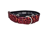 Medidas cuello talla XL de 35 a 57 cm sin contar la parte martingale, parte martingale + 10 cm para pasar collar por la cabeza ancho cinta 50 mm